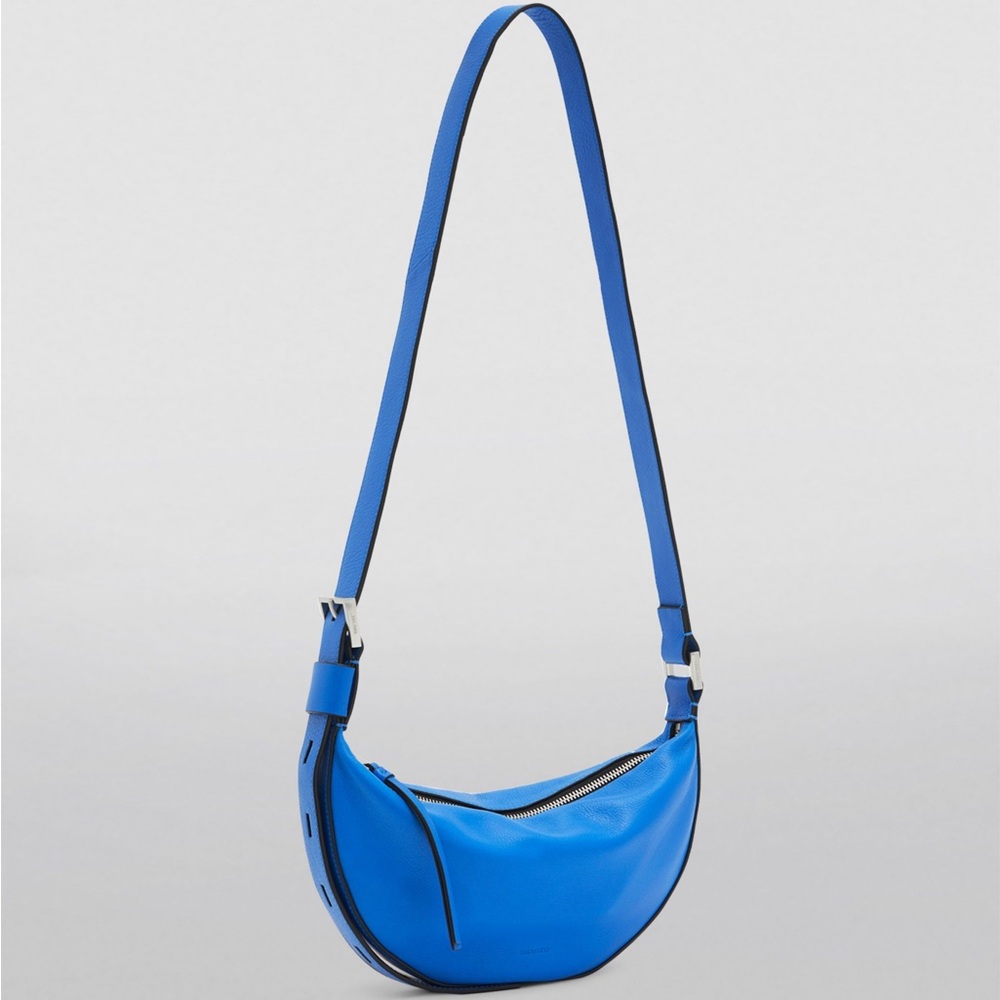 Blue All Saints Moon bag